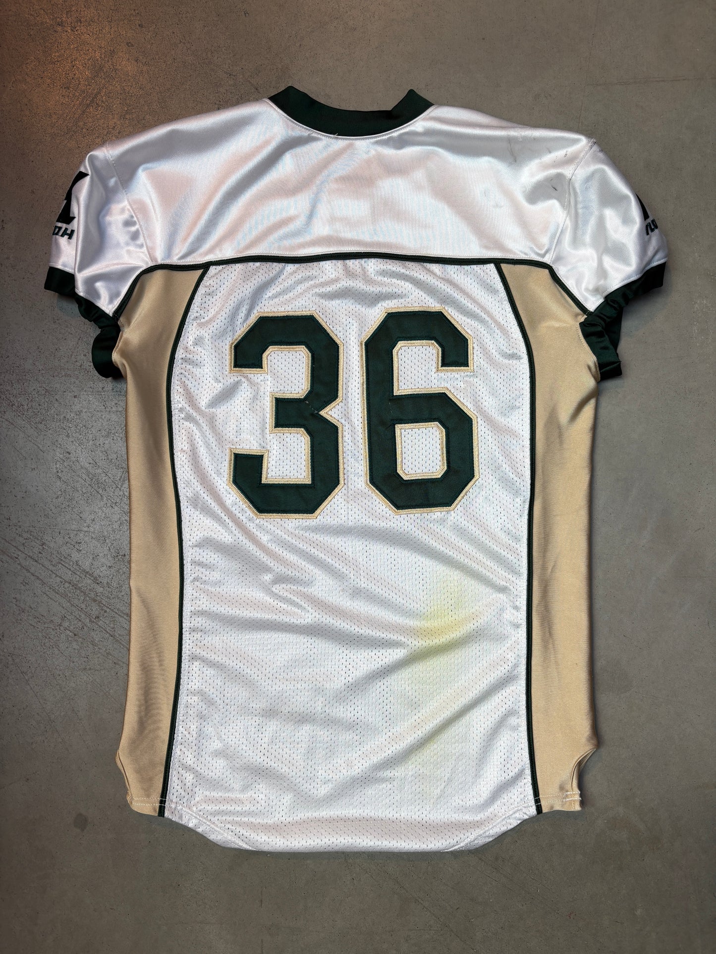BULLS 36 White and Green Jersey