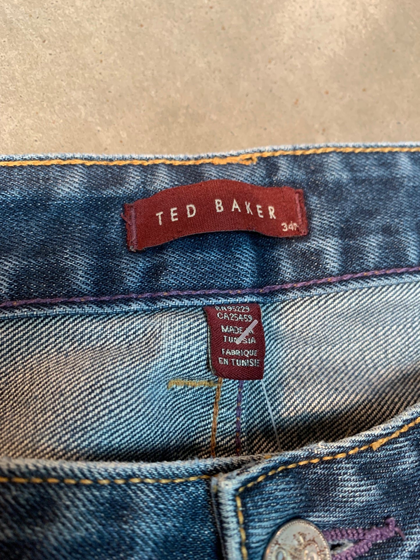 Ted Baker Men’s Classic Fit Straight Leg Jeans
