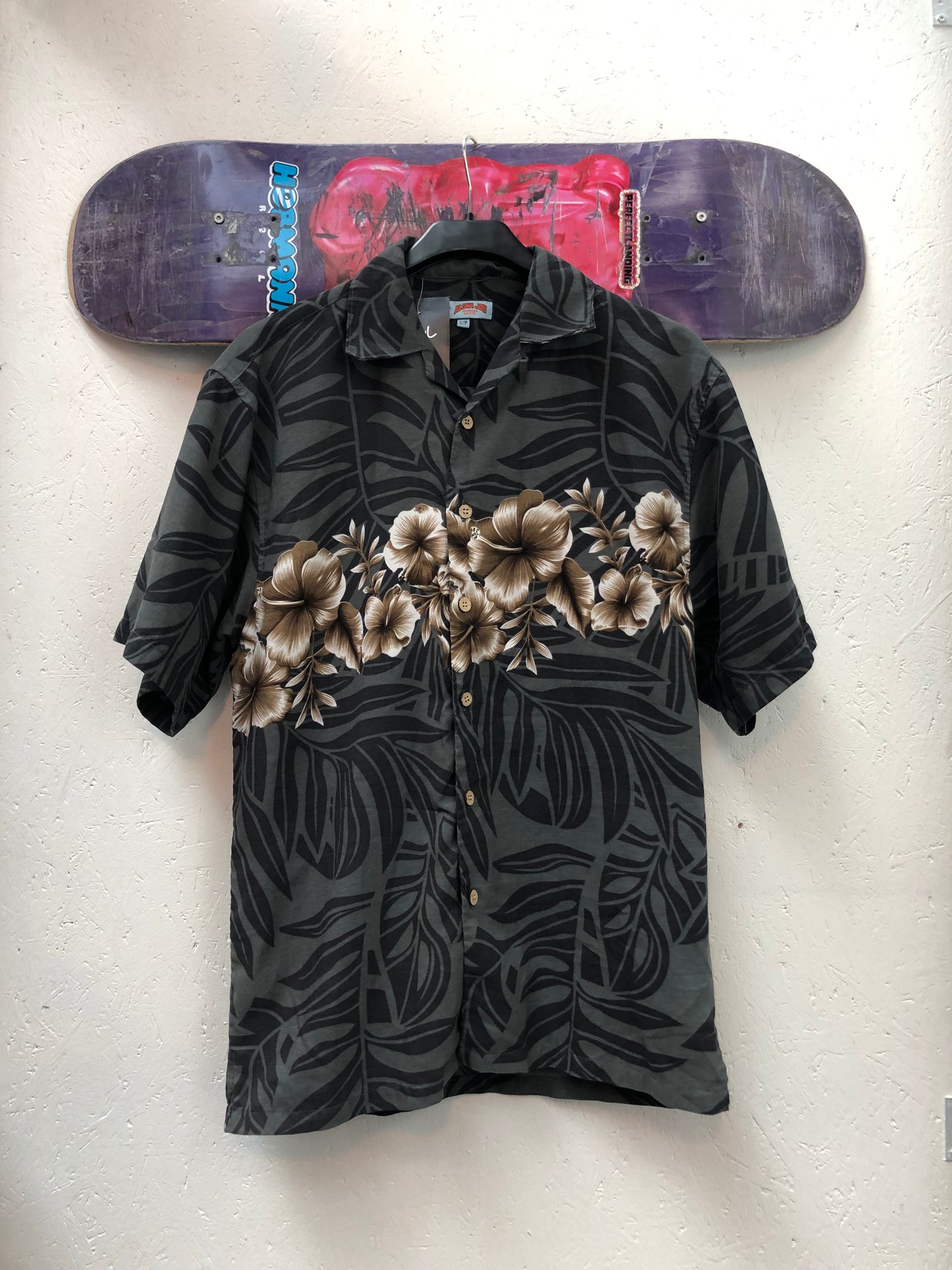 Meeste Y2K Aloha Joe Button Up Särk