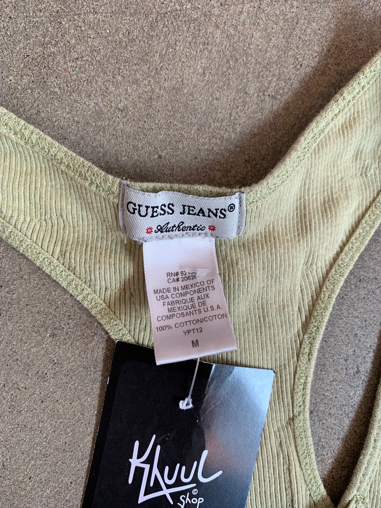 Guess Jeans Y2K Ribbed Tank Top
