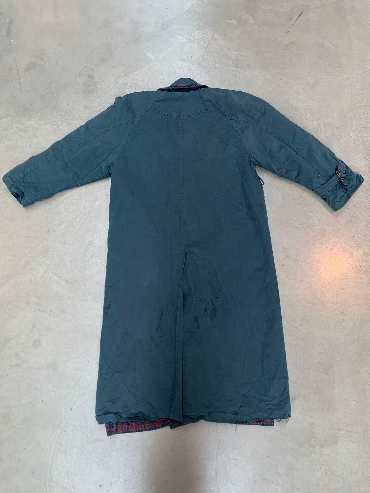 Vintage Monique Green Trench Coat