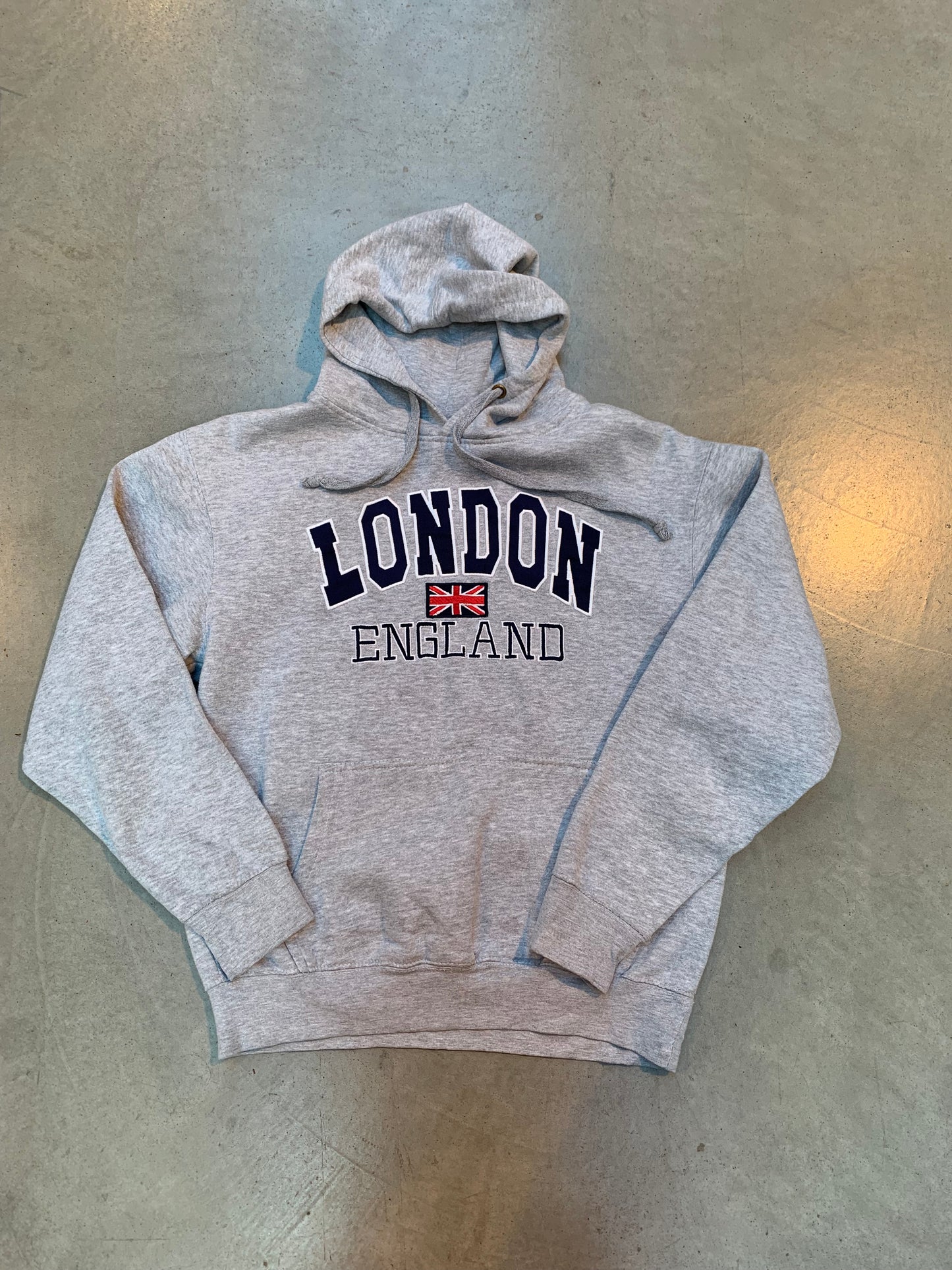Vintage Zone One London England Gray Hoodie