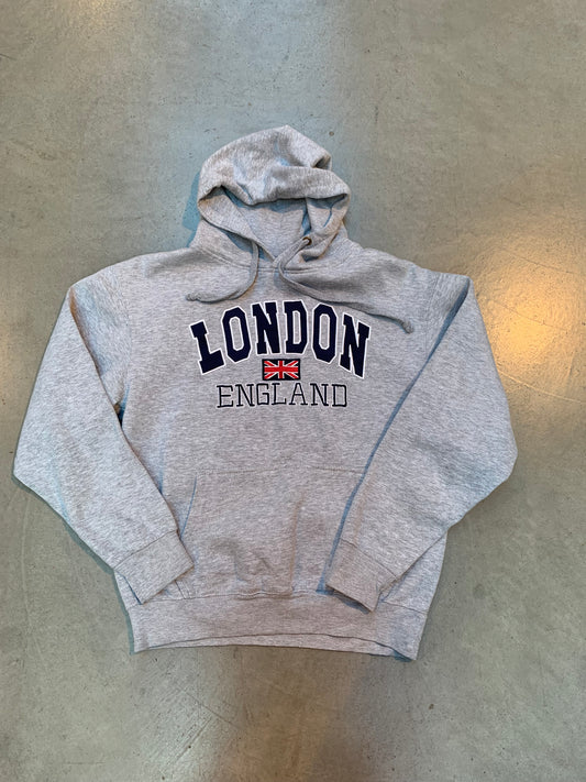 Vintage Zone One London England Gray Hoodie