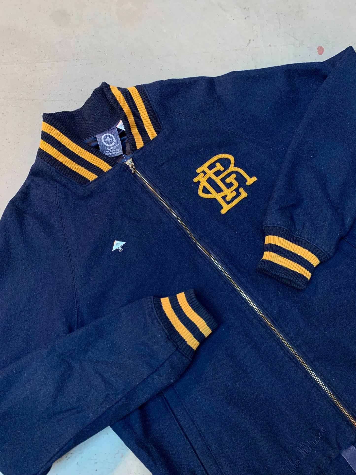 Vintage LRG Dark Blue Varsity Jacket