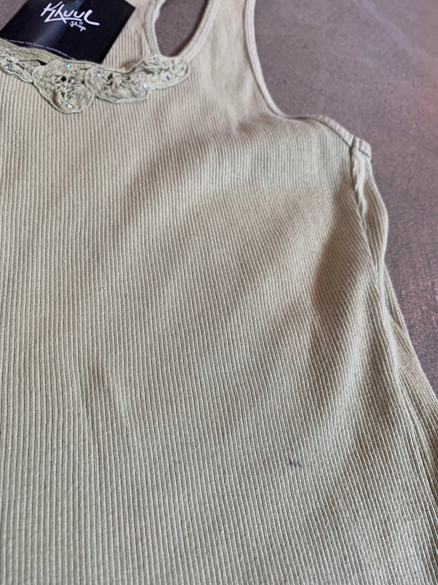 Guess Jeans Y2K Ribbed Tank Top