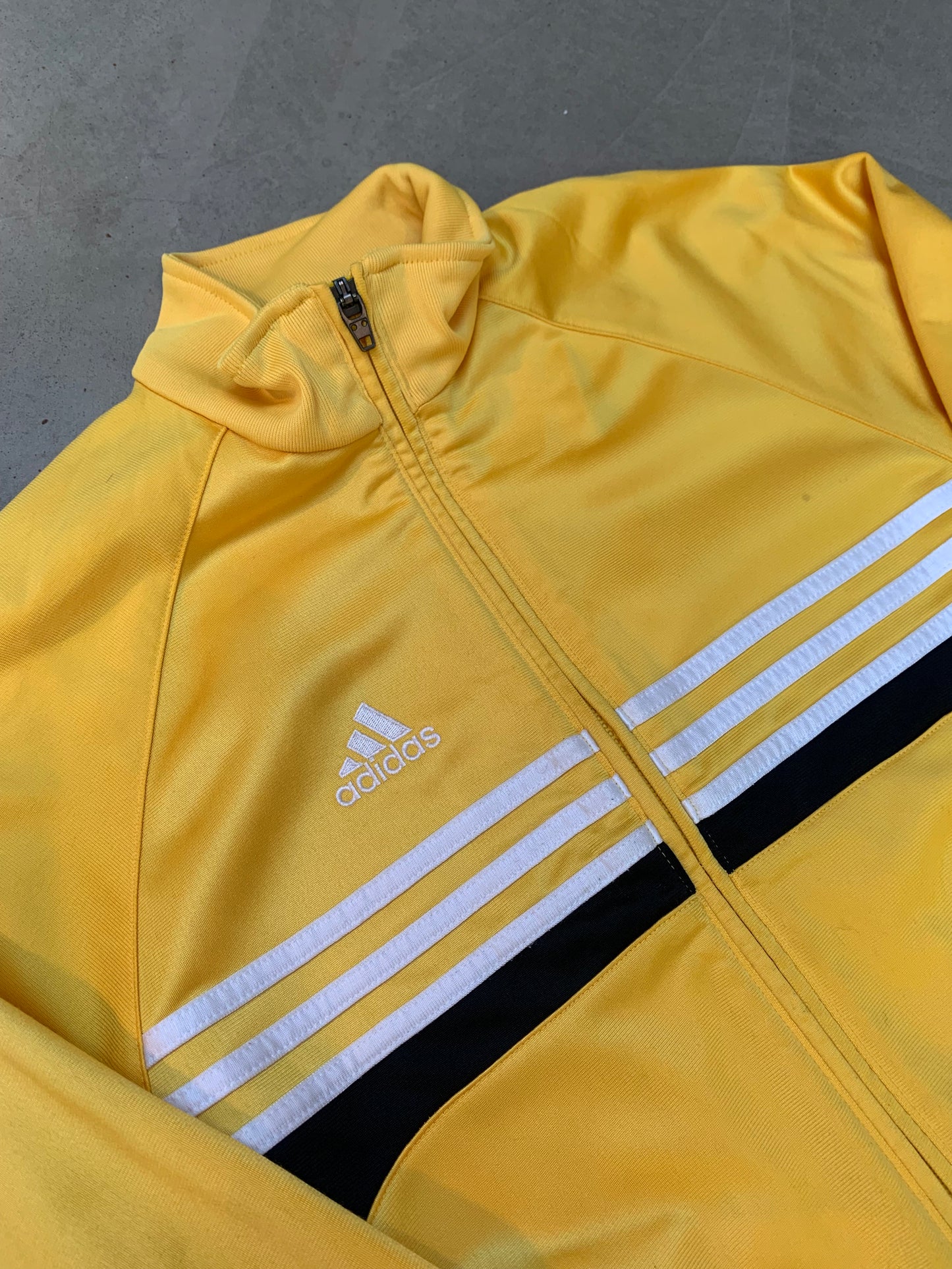 Vintage Adidas Yellow Track Jacket Women Size S