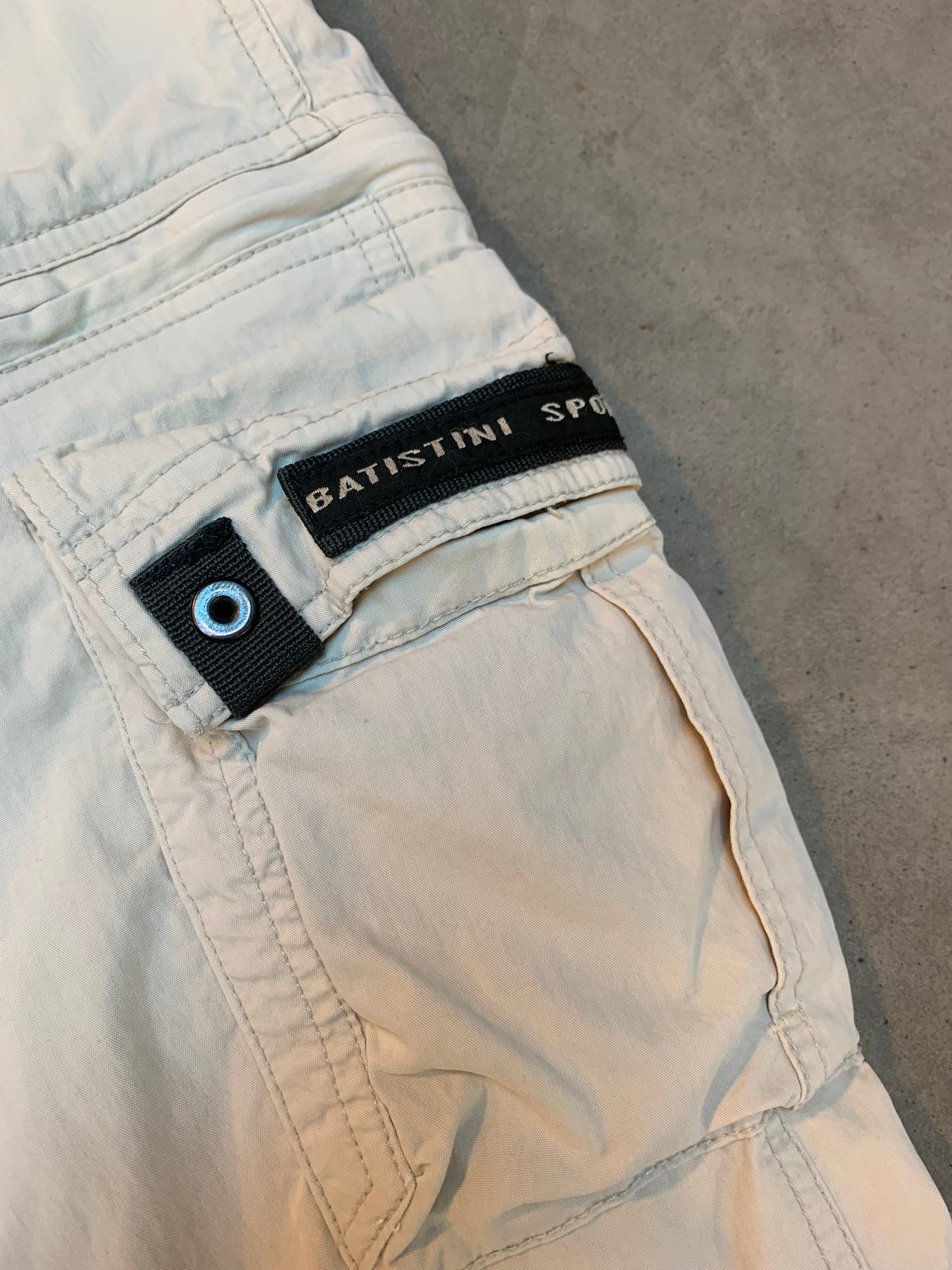 Batistini Sport Beige Cargo Capris Pants