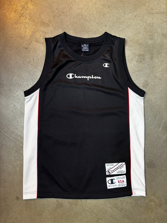 Champion USA Black and White Mesh Tank Top