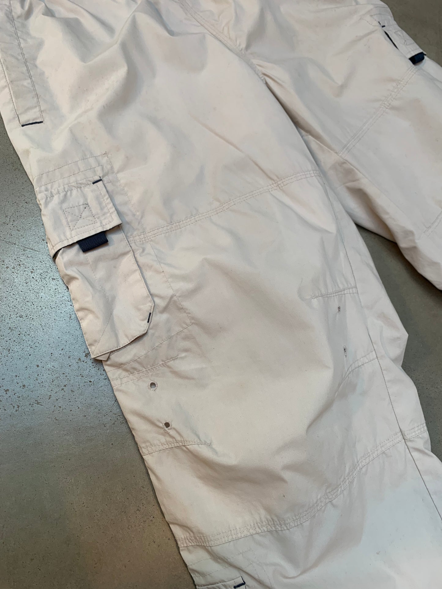 Beige Utility Cargo Pants Women M