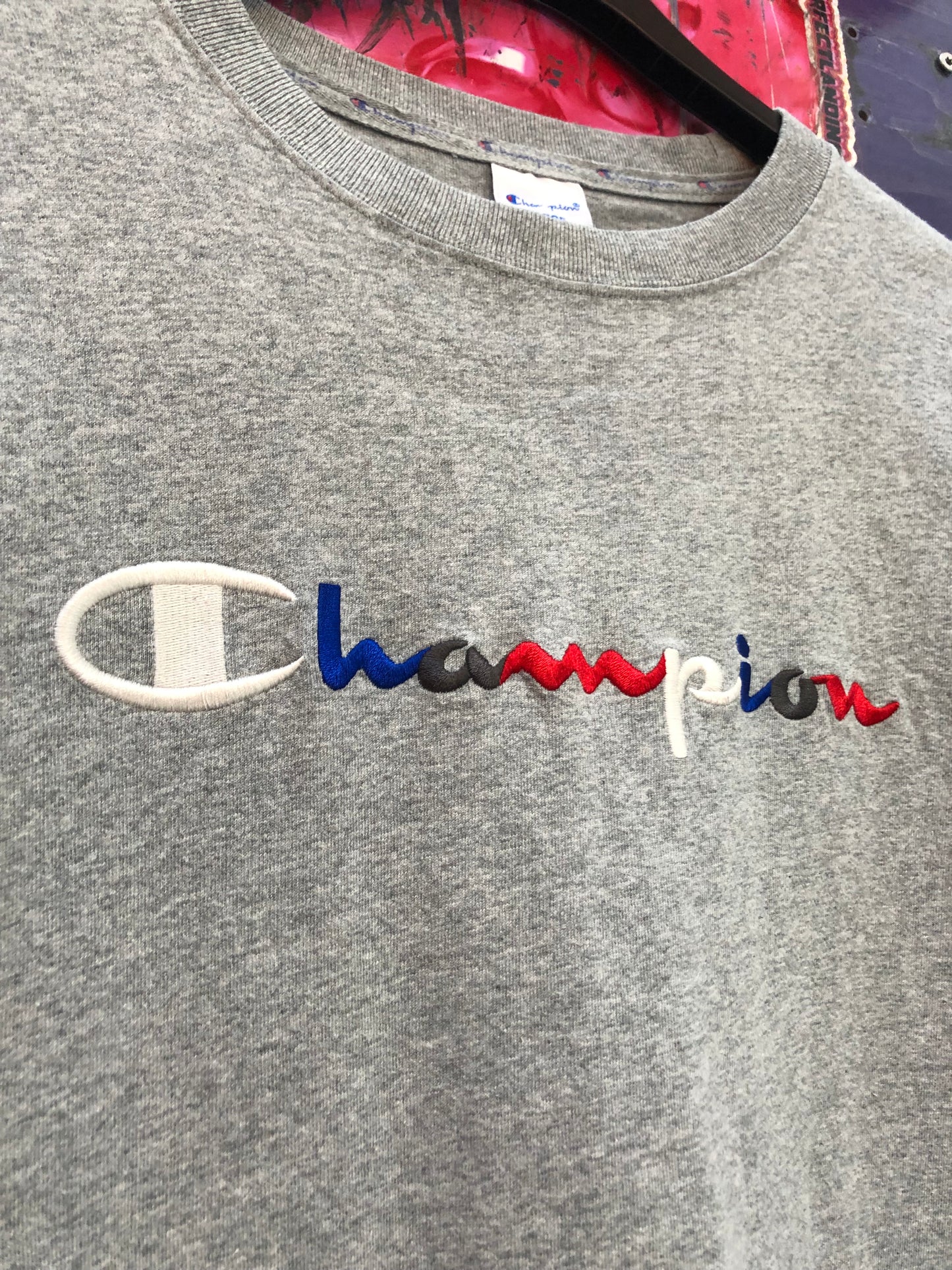 Vintage Champion Grey T Shirt