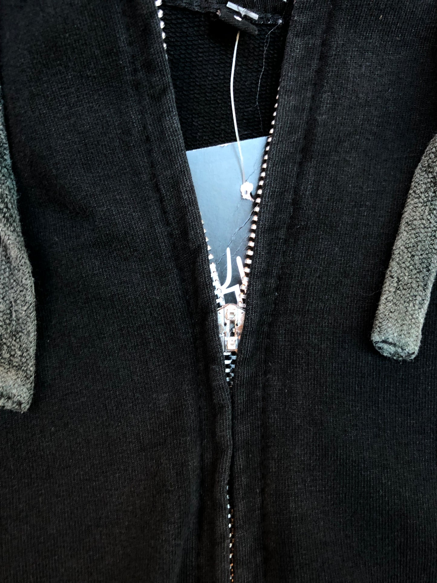 Minimalist Black Zip-Up Hoodie