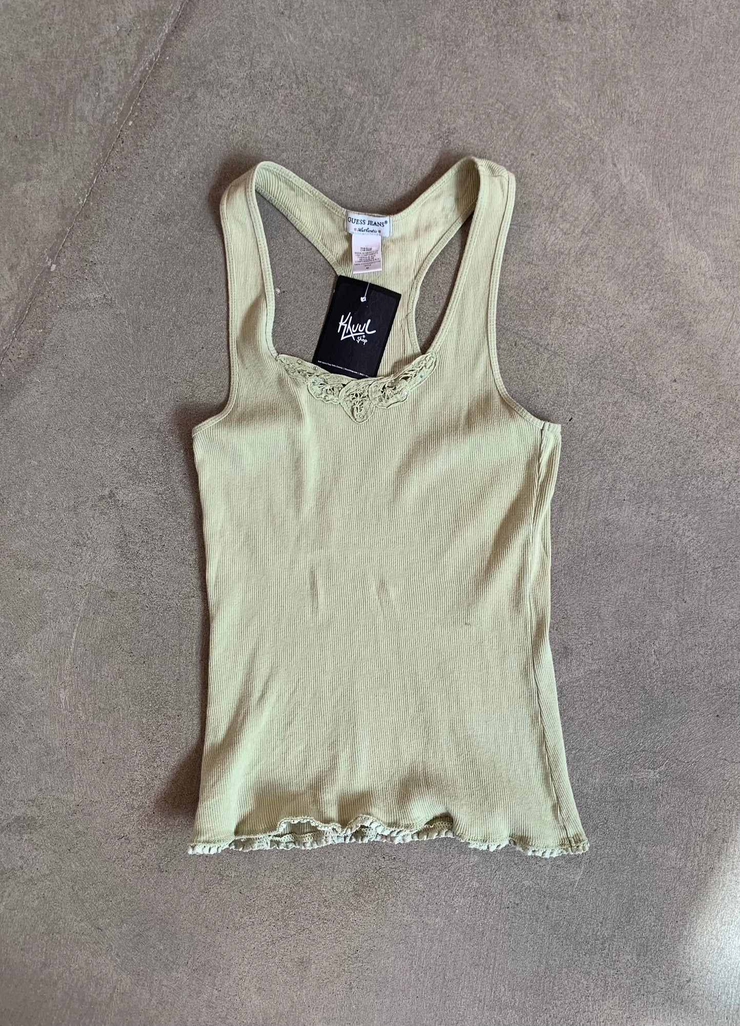 Guess Jeans Y2K Ribbed Tank Top