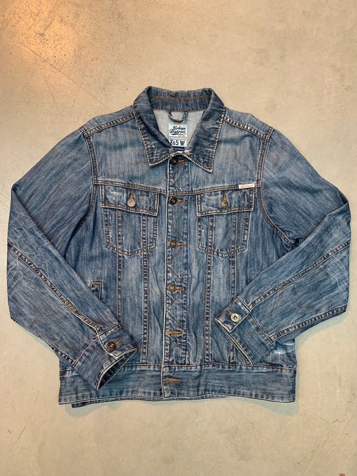 "Urban District" Blue Jean Jacket