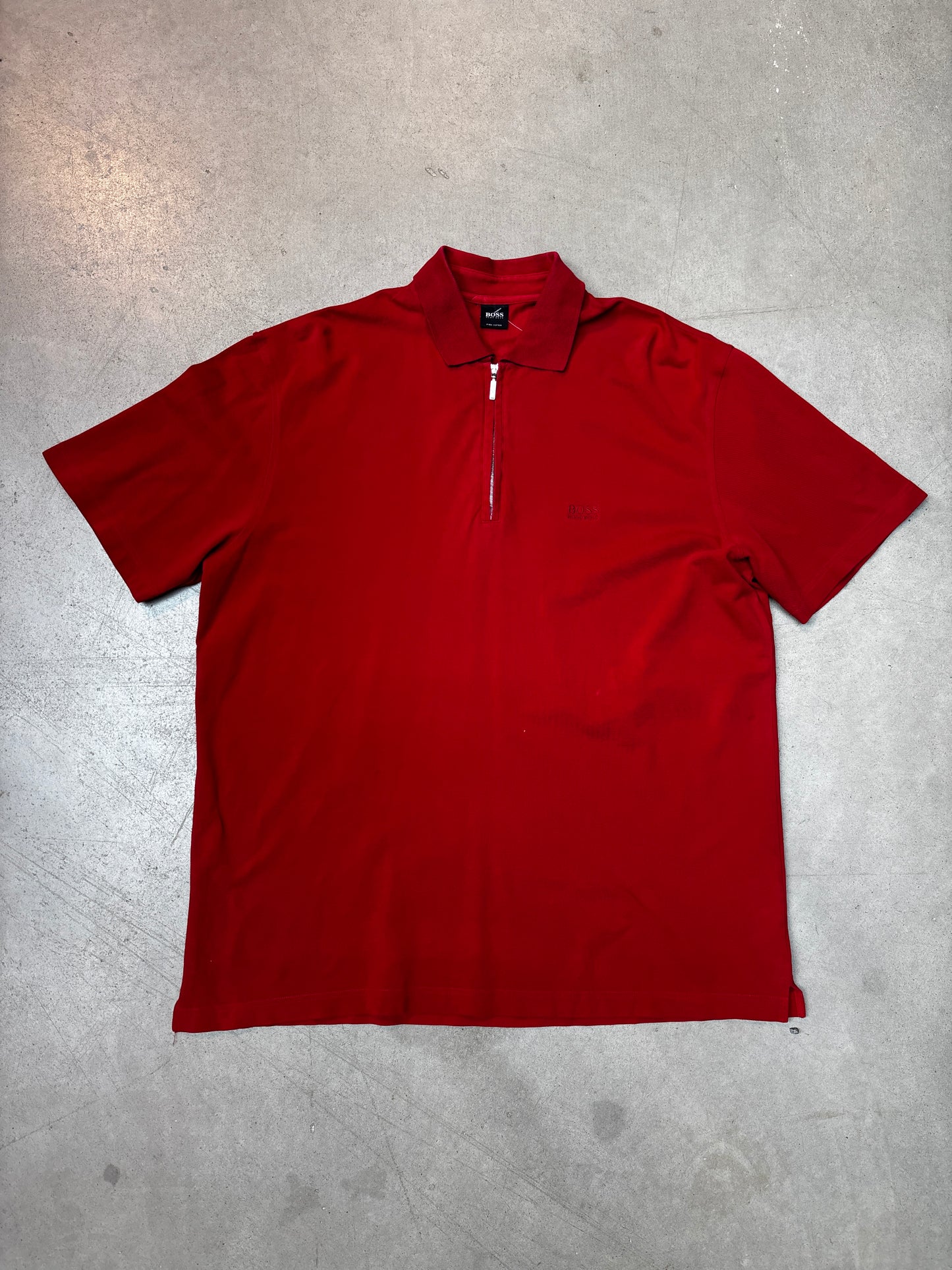 "Hugo Boss" Red Short Sleeve Polo Shirt