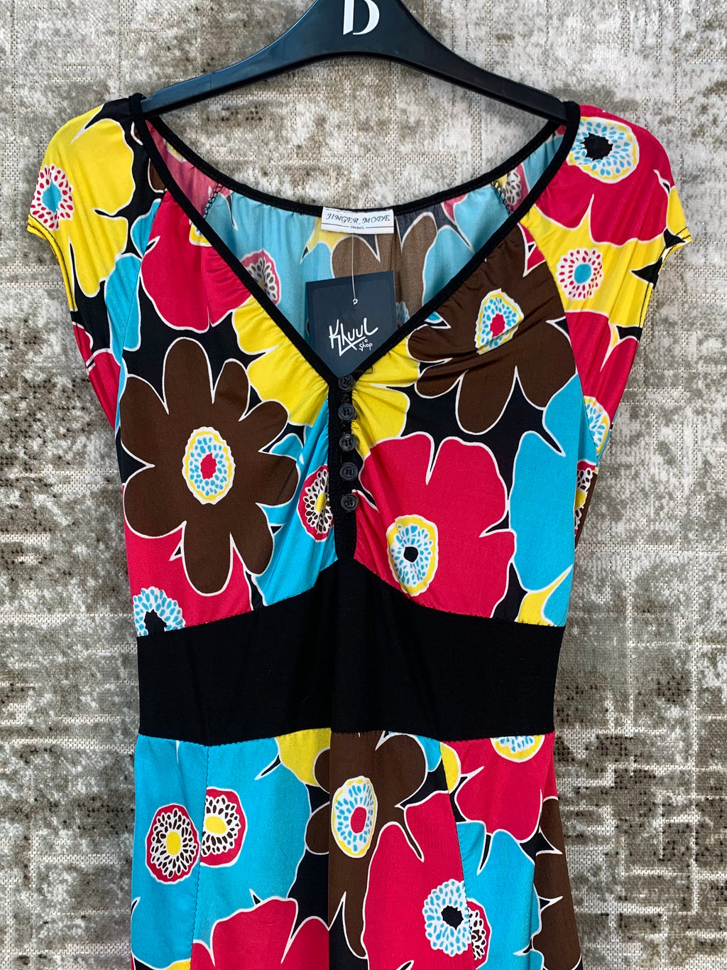 Womens Y2K Floral Midi Dress
