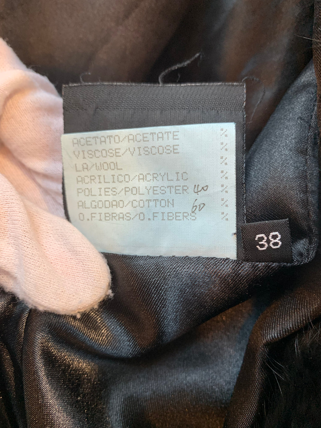D&A Y2K Fur Panel Cable Knit Jacket