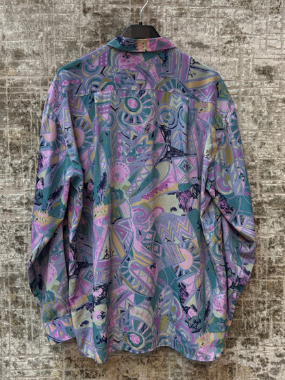 Men's Yves Saint Laurent 100% Silk Button Up Shirt