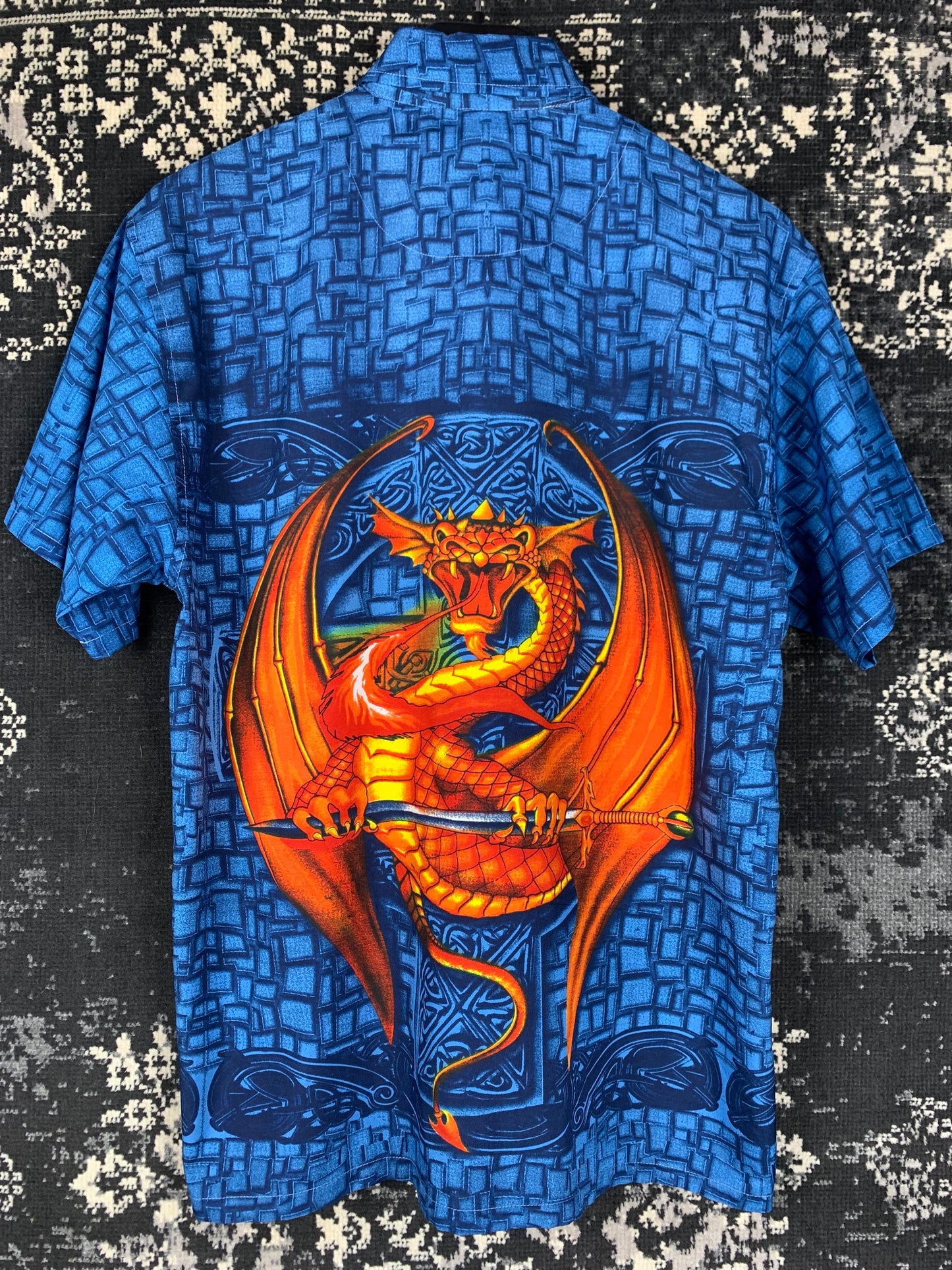 Here & There Blue Dragon Graphic Shirt