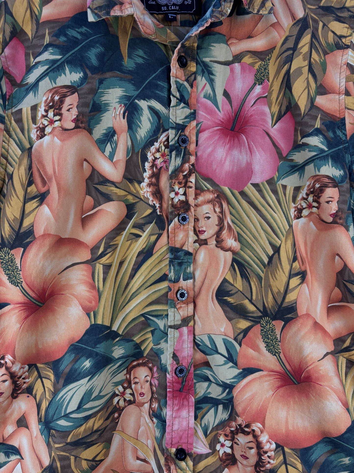 Mens Vintage DePalma Hawaiian Shirt