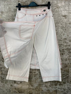 Women's Y2K White Pant-Skirt