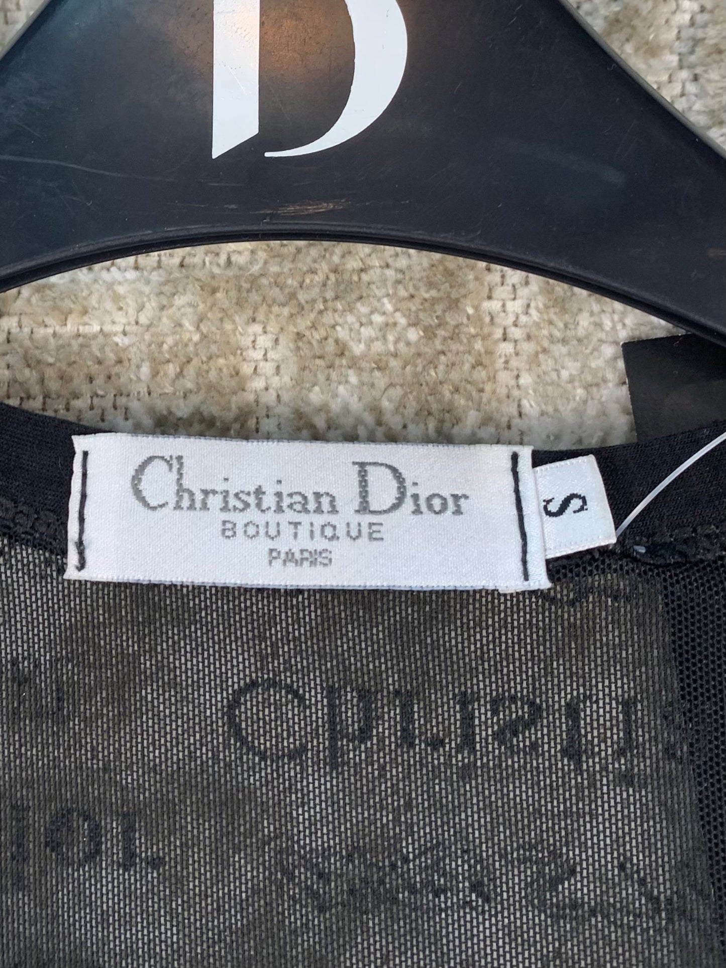Women's Christian Dior Black Tank Top