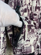 Inside Glam Dance Y2K Photo Collage Hooded Puffer Jacket
