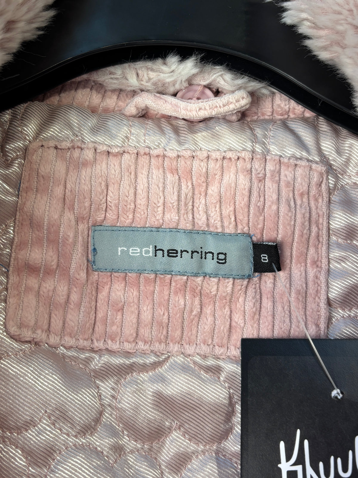 Red Herring Y2K Corduroy Faux Fur Collar Jacket