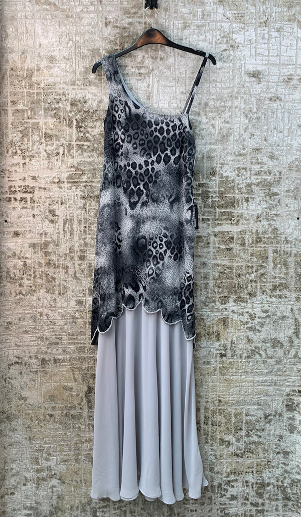Womens Y2K Leopard Print Maxi Dress