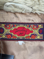 Derhy Faux Fur Trimmed Embroidered Coat
