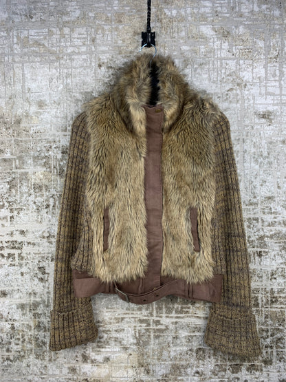 Womens Y2K Anna Scott Fur Jacket