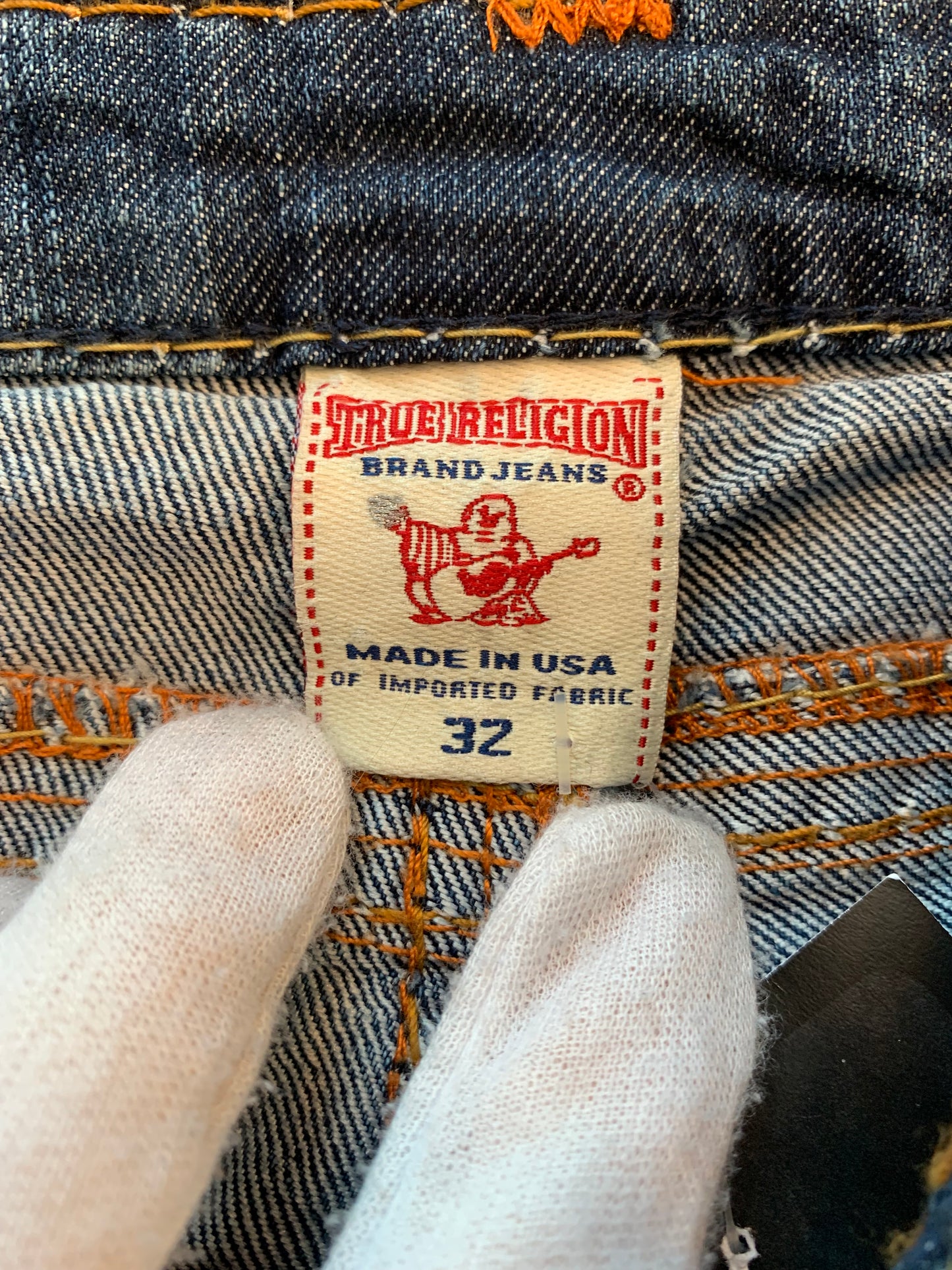 True Religion Rhinestone Super T Jeans