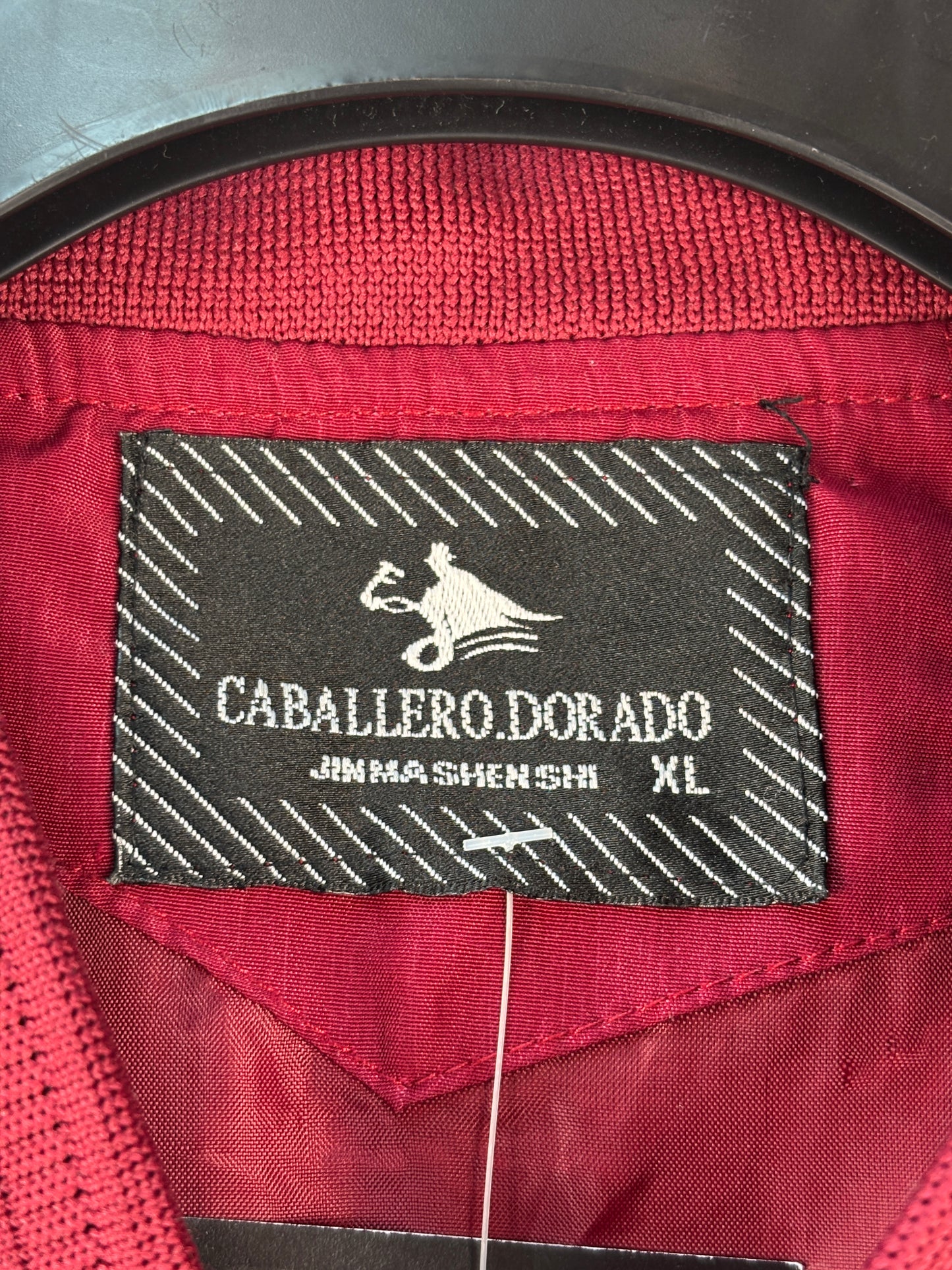 Mens Vintage Burgundy Bomber Jacket