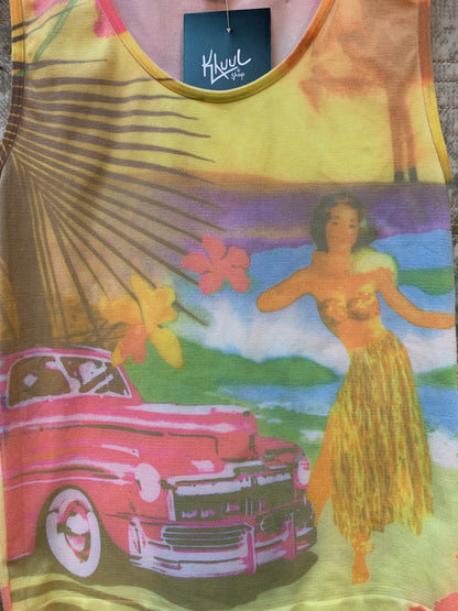 Funderwear Hawaiian Print Tank Top