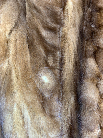 Vintage Womens Golden Brown Fur Coat