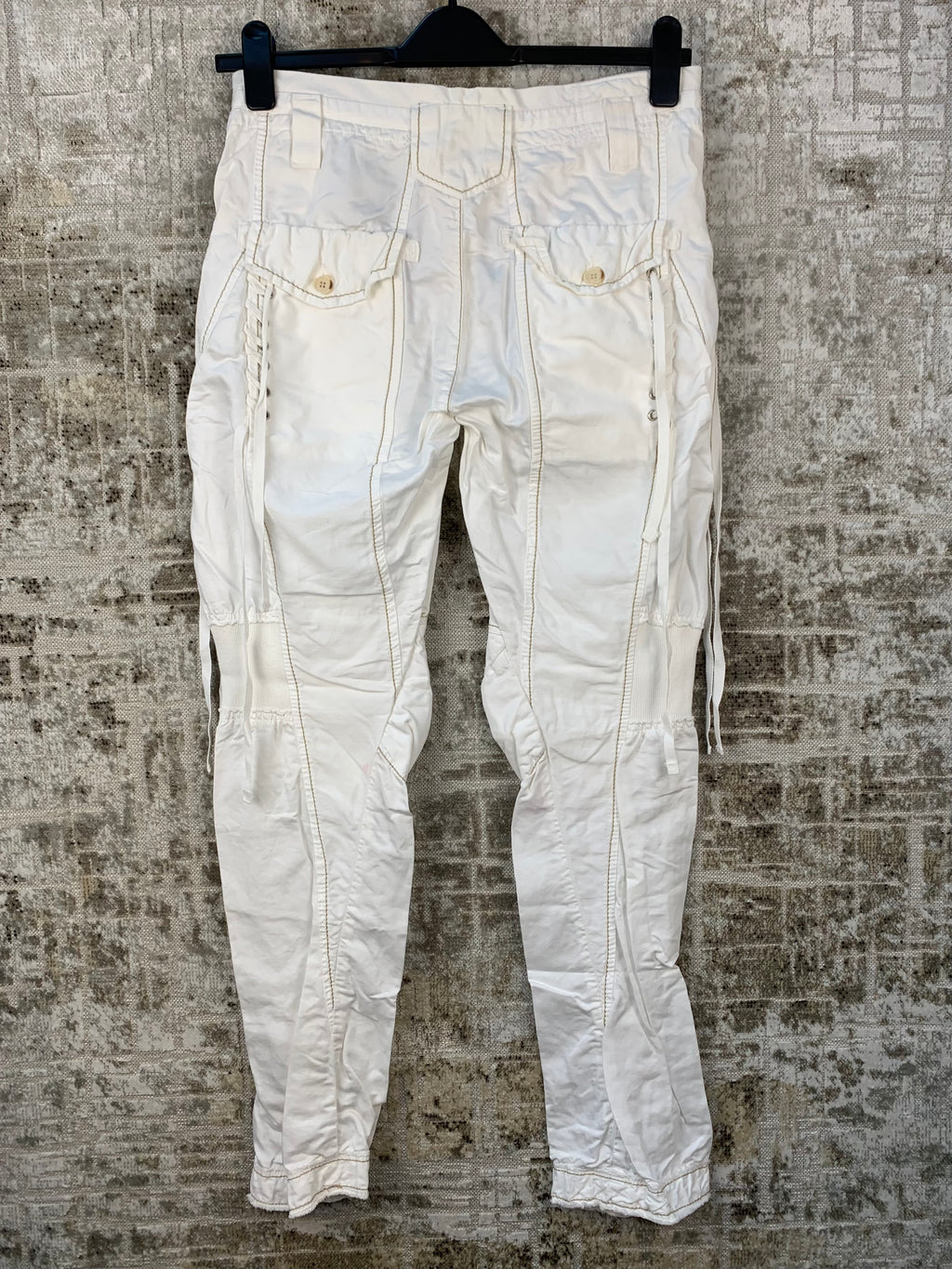 MARITHE FRANCOIS GIRBAUD Womens Y2K White Pants