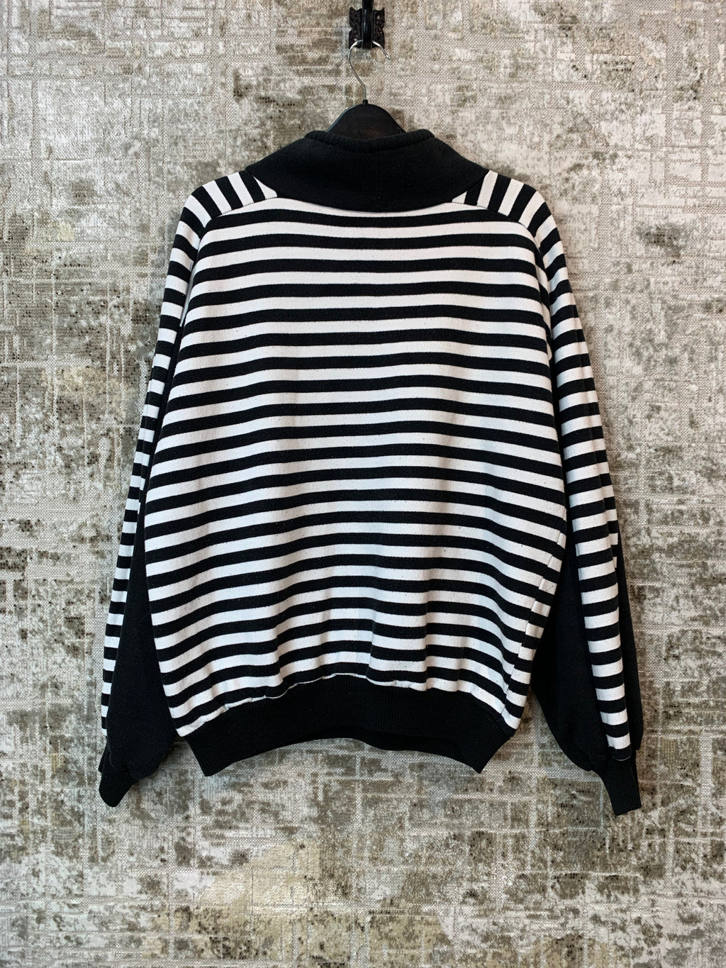 Vintage "The New Playboy" Striped Hooded Sweatshirt