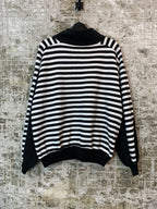 Vintage "The New Playboy" Striped Hooded Sweatshirt