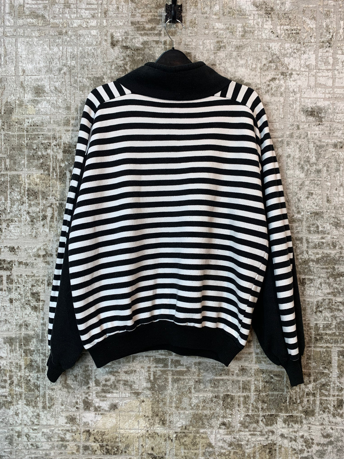 Vintage "The New Playboy" Striped Hooded Sweatshirt