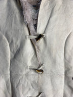 America Today Suede Faux Fur Toggle Vest