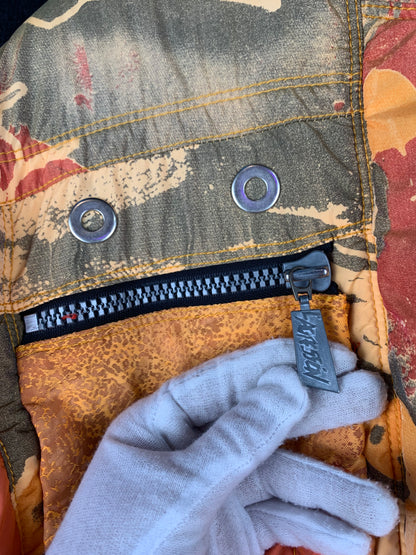 Y2K Vintage Lagression Puffer Bomber Jacket