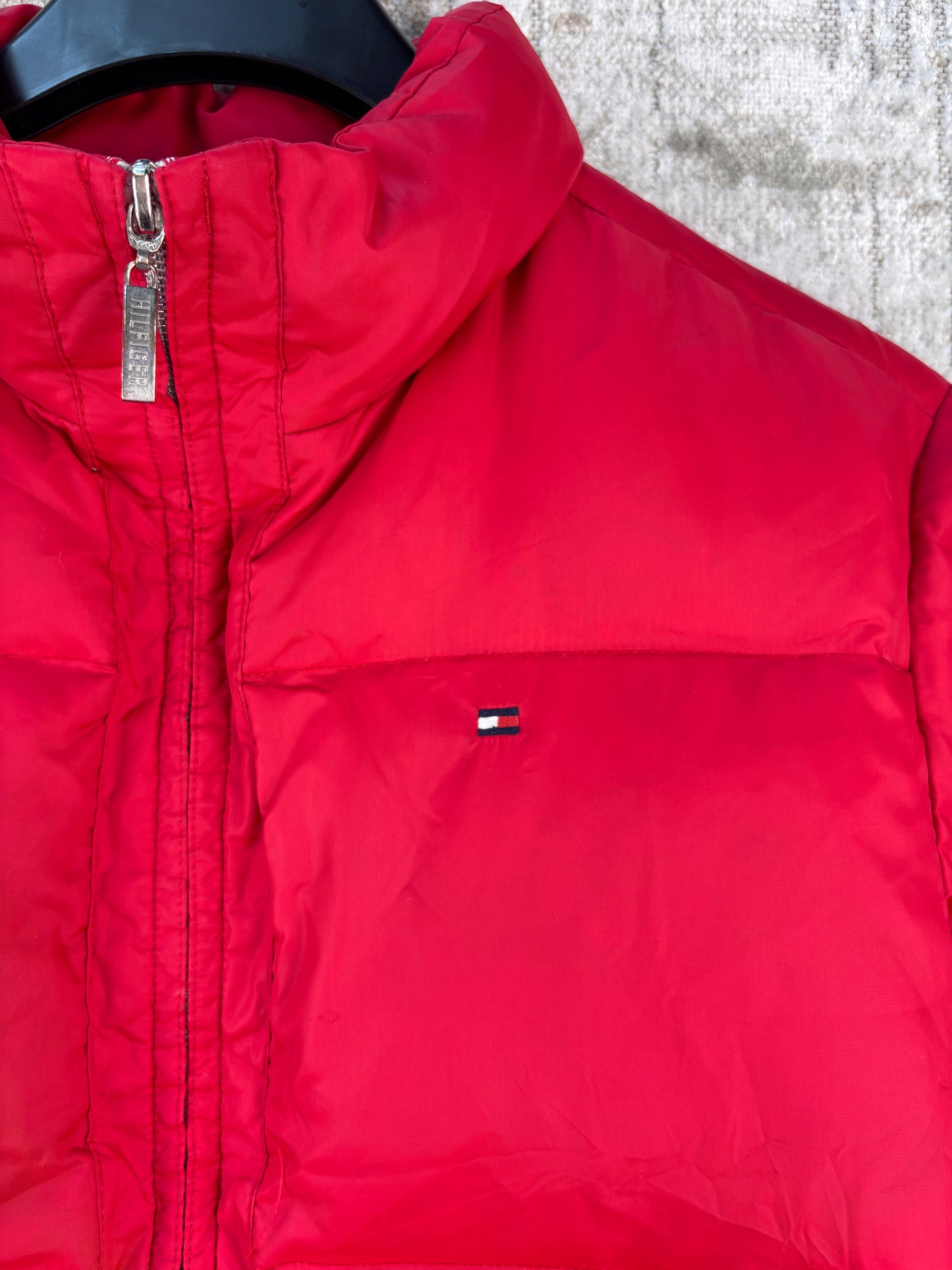 Women's Tommy Hilfiger Red Puffer Jacket