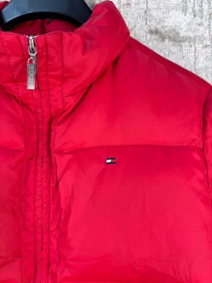 Women's Tommy Hilfiger Red Puffer Jacket