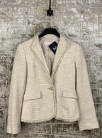 Womens Vintage Any Sis White Blazer