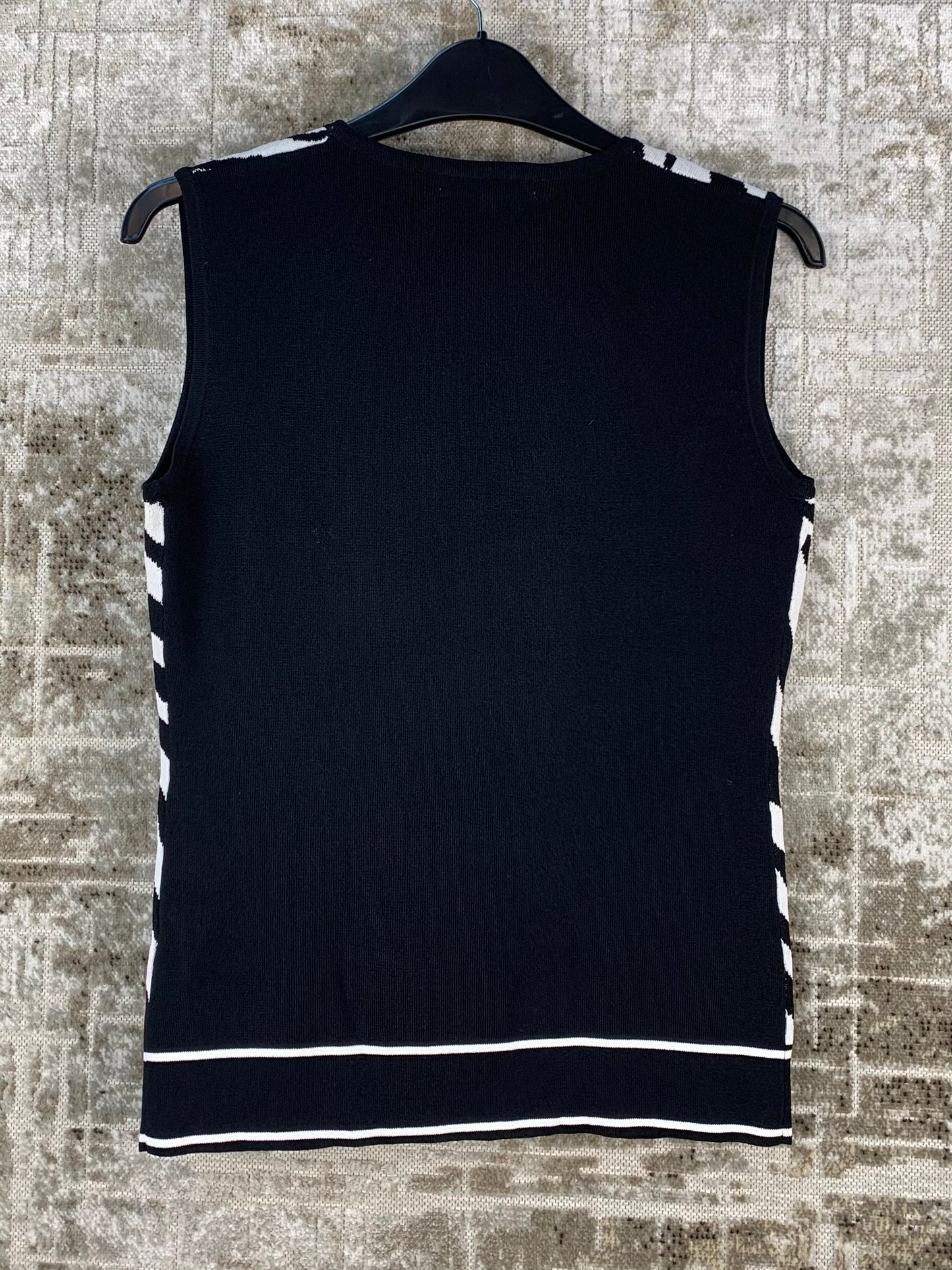 Womens Y2K Zebra Print Studded Top