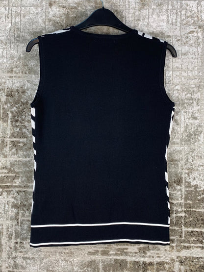 Womens Y2K Zebra Print Studded Top