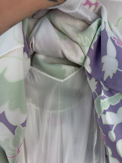 Valentino Garavani Floral Print Silk Midi Dress