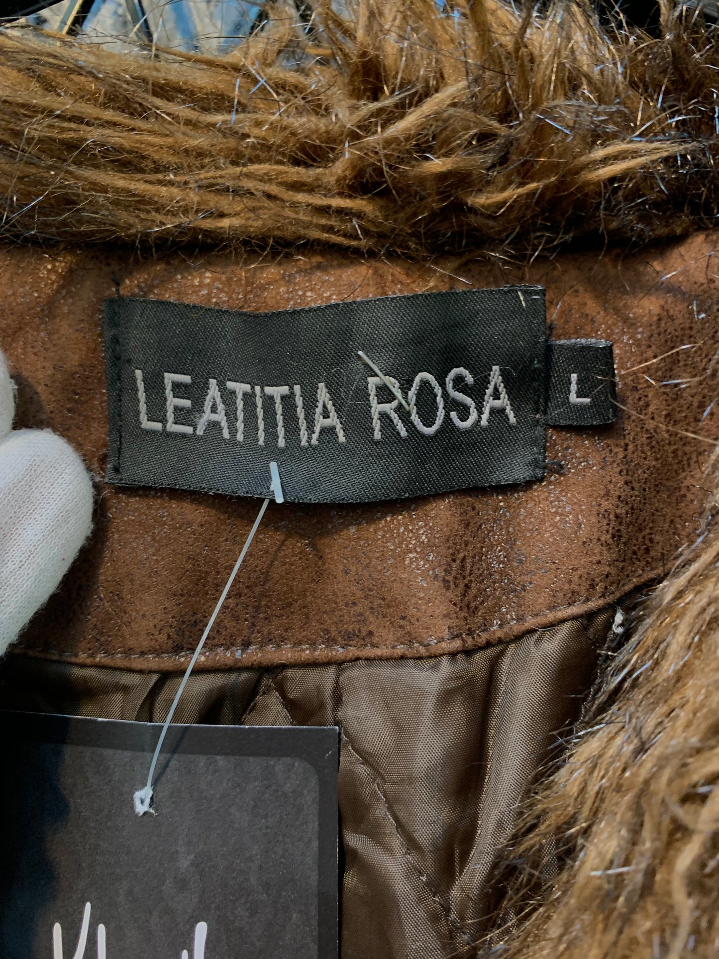 Womens Y2K Leatitia Rosa Button Up Jacket