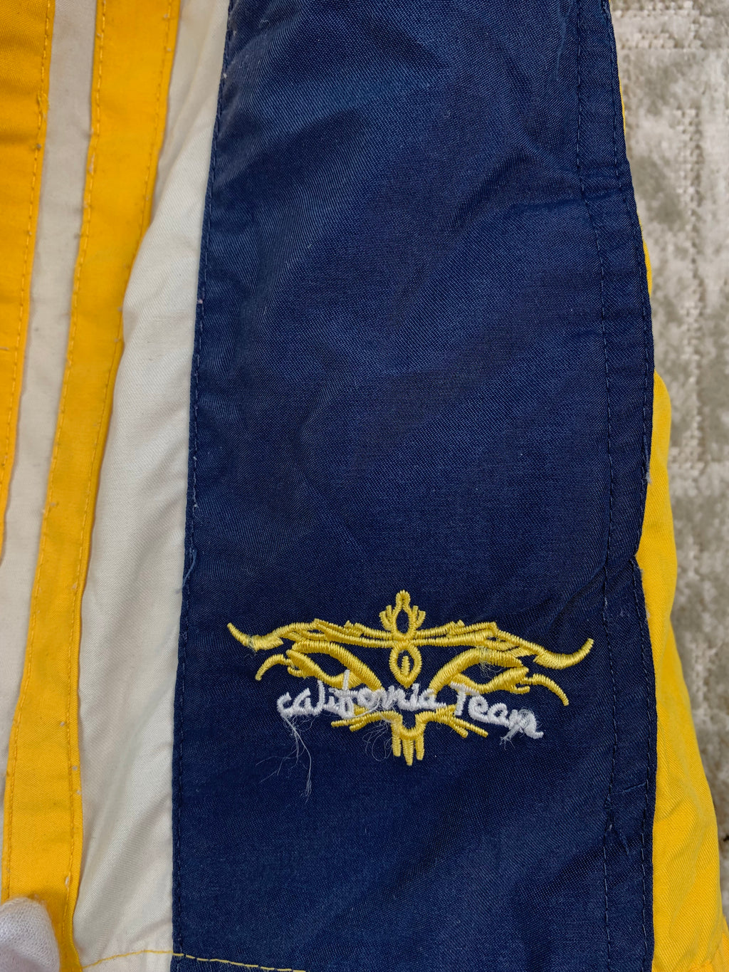 Men's Yellow Blue California Team Swimming Shorts