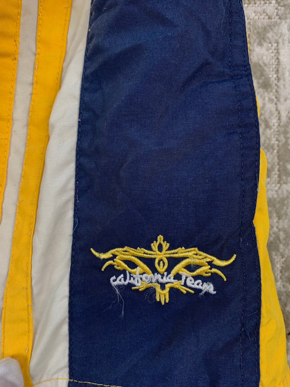 Men's Yellow Blue California Team Swimming Shorts