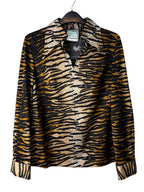 Aldo Fellini Roma Tiger Print Pullover Shirt